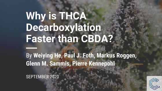 THC and CBD decarboxylation